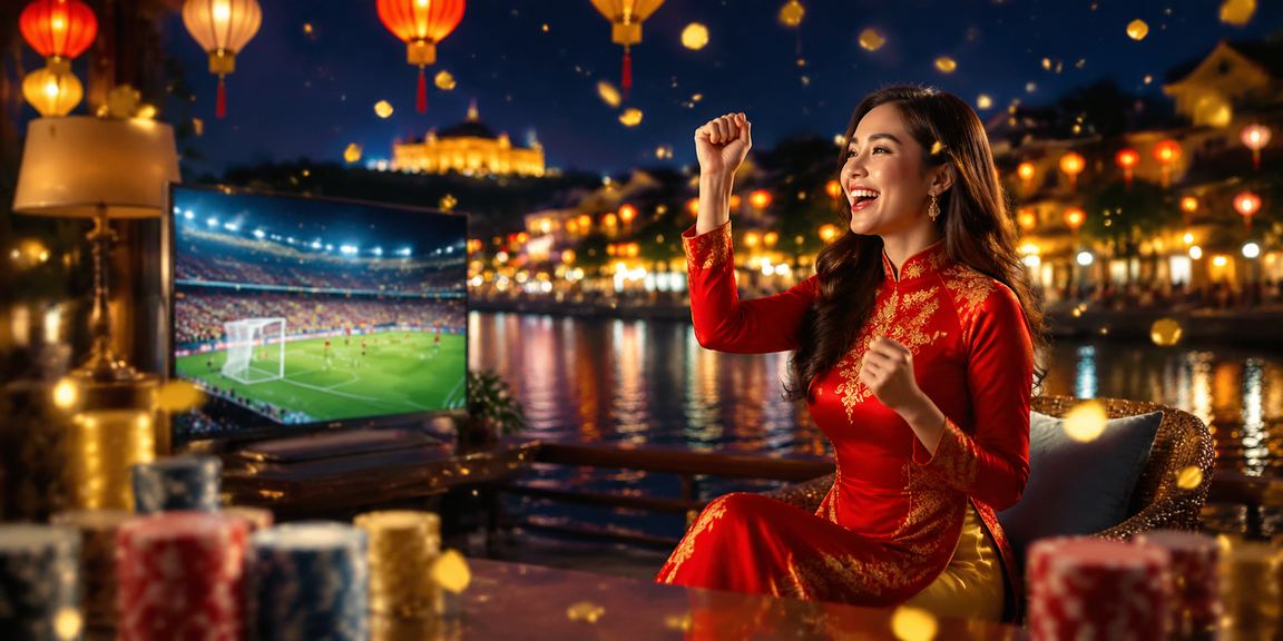 Người chơi cá cược trong trang phục truyền thống tại Huế